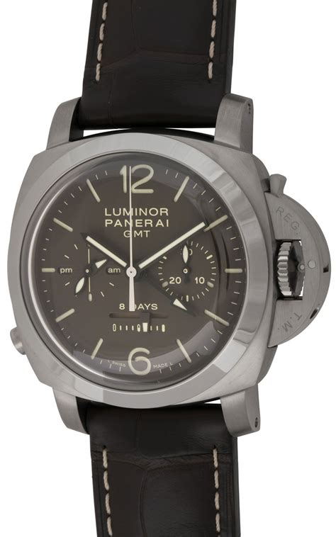 panerai luminor 1950 chrono monopulsante 8 day gmt titanium